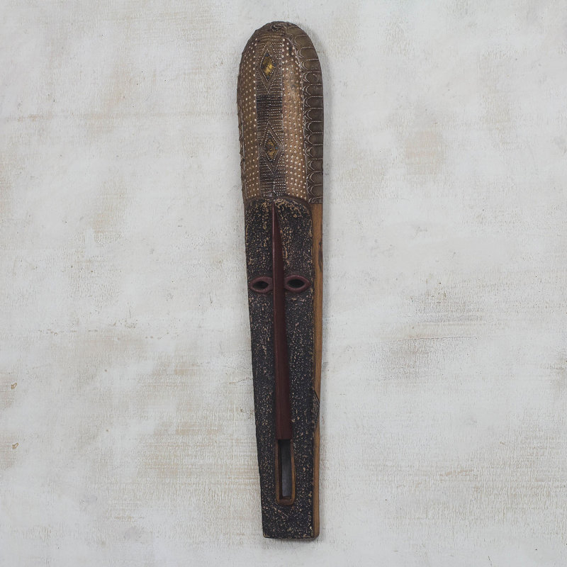 Magnifique masque en bois africain nketiabah