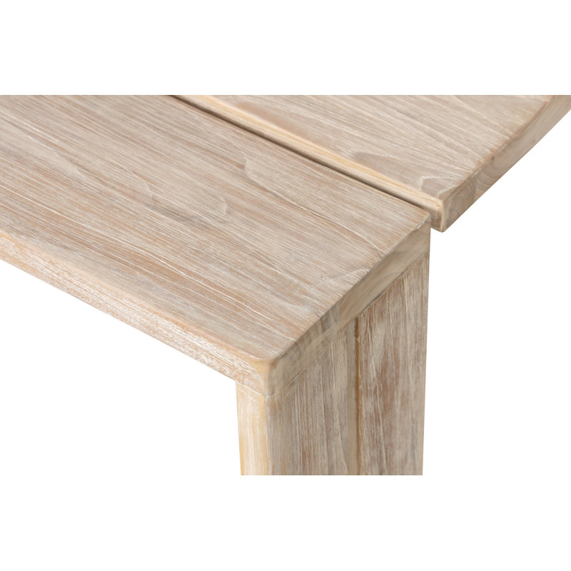 Table de bout en bois massif, Bois naturel