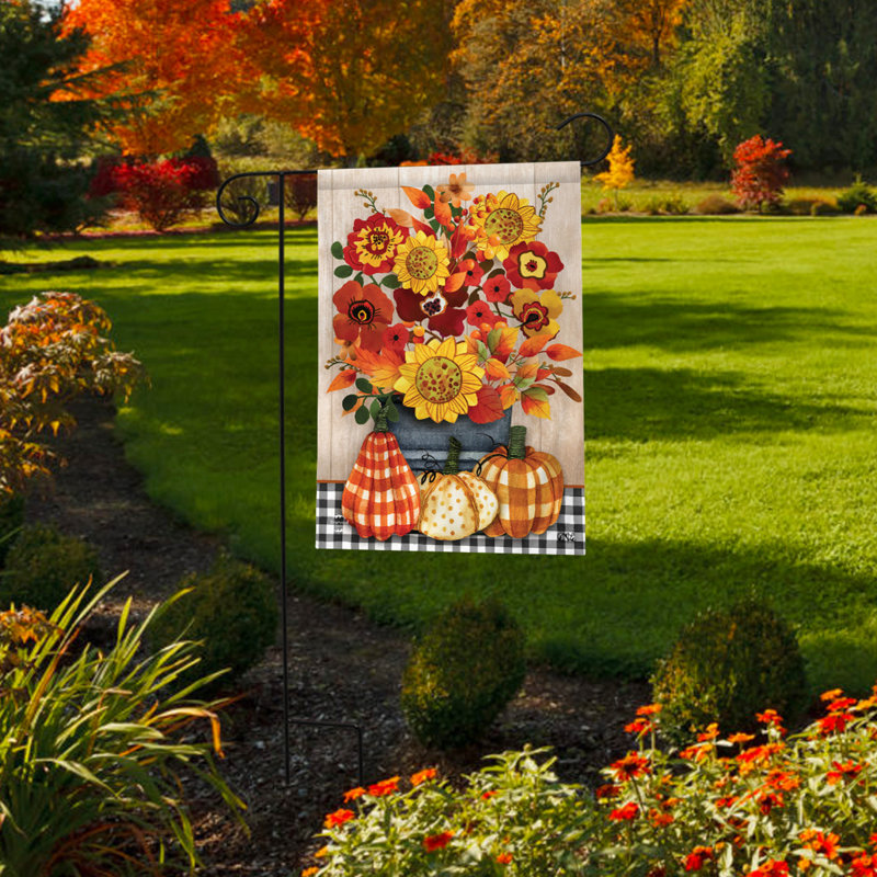 Drapeau de jardin bouquet d'automne