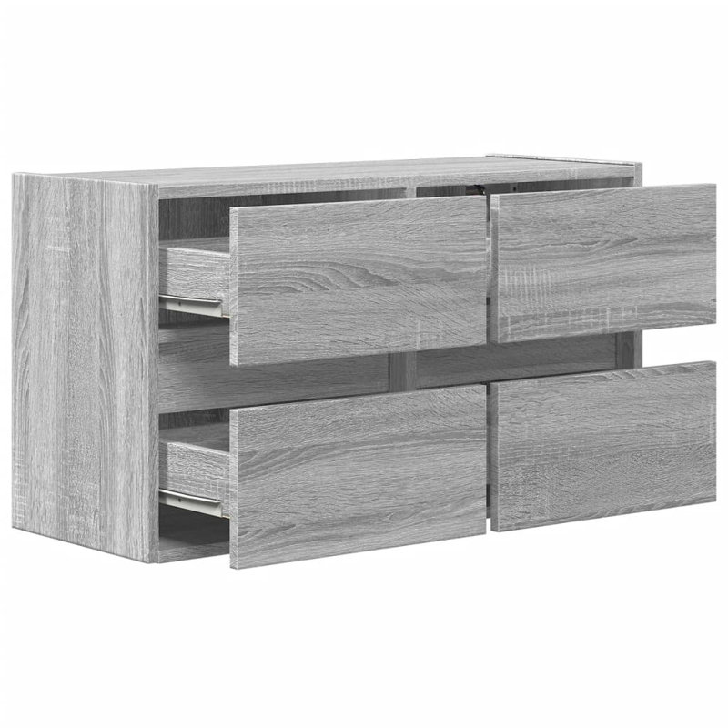 Yes_No_No_Yes_No Unfinished TV Stand, 80cm, Grey Sonoma