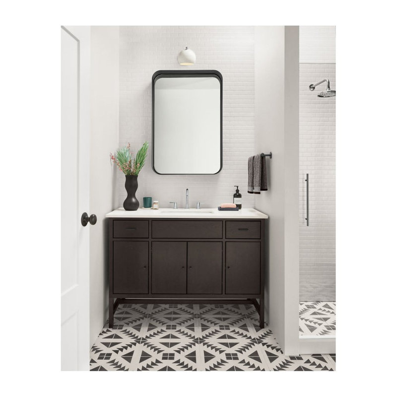 Mikinzie Metal Rectangle Wall Mirror