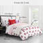 kate spade new york Fall Poppies Twin Comforter Set, 100% Cotton, All Season 2 Piece Reversible Bedding Set, White and Garnet-809171346-805623446