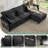 4-Piece 110.6" Chenille Modular Upholstered Sectional Sofa Deep Seat Cloud Couch With Ottoman-1344399046