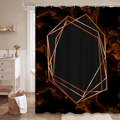 Rideau de douche Rose