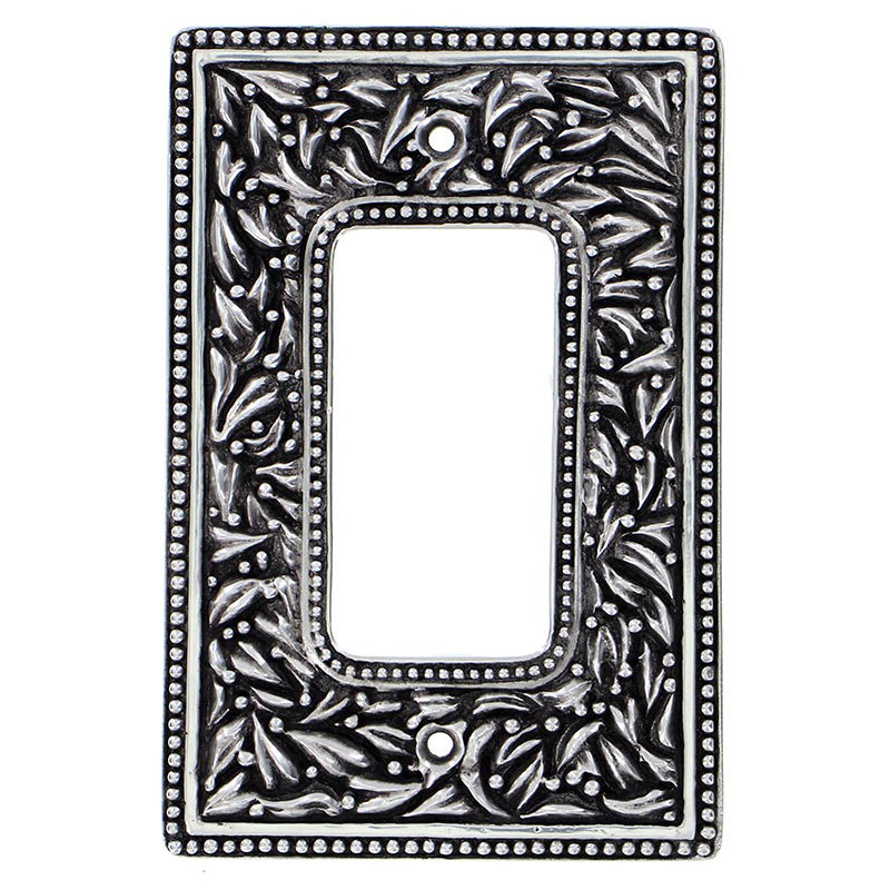 San Michele 1-Gang Rocker Wall Plate, Antique Silver