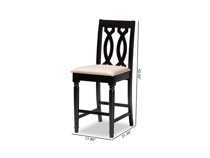 Tabouret de comptoir 25 po Brittainy, Lin beige
