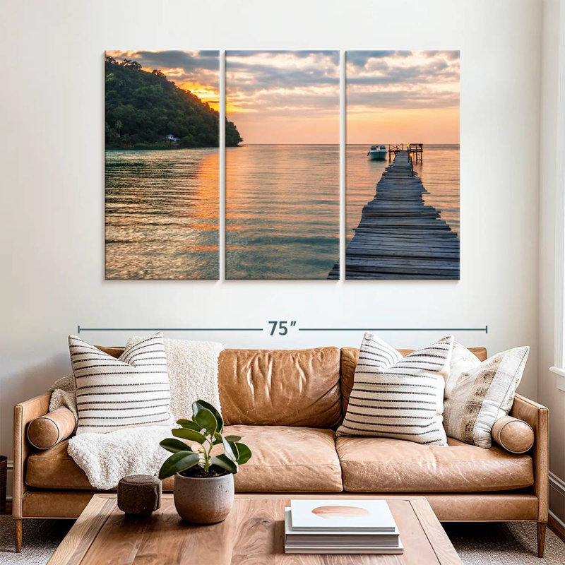 Aletra Tropical Twilight Dock, 42" H x 65" W