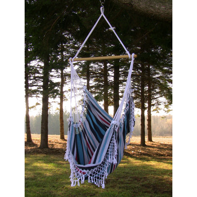 Vivere Baldwin Classic Brazilian Cotton Hammock Chair (250 lb Capacity)