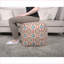 Multicolore, repose-pieds en tissu fabriqué à la main pour siège / repose-pieds | Multi-usage | Tissu