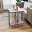 Campobello 2 Tier Square Faux Marble Side Table
