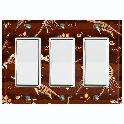 Animals 3 - Gang Toggle Light Switch Standard Wall Plate