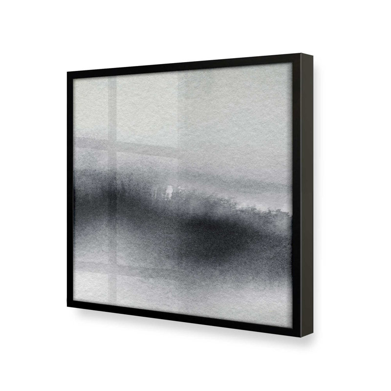 «Whispering Woods V1» sur toile, Satin Black Single Picture Framed Paper, H 13,5 po x l 13,5 po x P 1,25 po