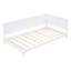 Lit de jour simple en bois / blanc - Design classique pour une chambre à coucher et un lit douillets-656094345-656094343