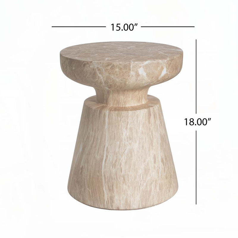 Tablette d'extérieur pour terrasse en béton, Doré