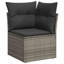 Ensemble de canapé de jardin Vidaxl gris
