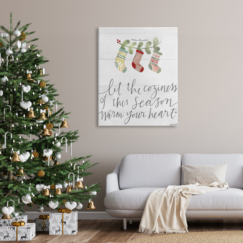 «Coziness of this Season» par Katie Doucette - Art textuel, H 48 po x l 36 po, Toile tendue