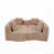 Tissu velours camel