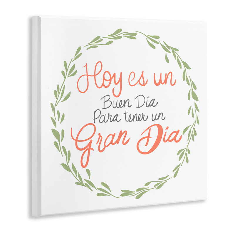 «Today's Good Day Wreath», art mural espagnol par SD Graphics Studio