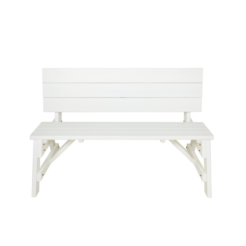 Table de pique-nique Amish, Teinture blanche demi-solide