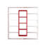 135.7cm H x 125cm W Library Bookcase-25305478