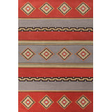 Mesa Wool Southwestern Area Rug in Red