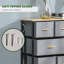 Commode 8 tiroirs en tissu avec structure de rangement en acier