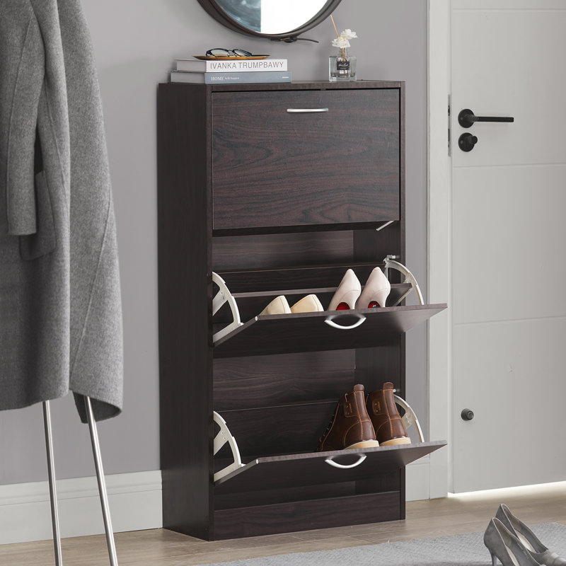 Armoire de rangement, H 45,27 po x l 23,6 po x P 9,4 po, Brun