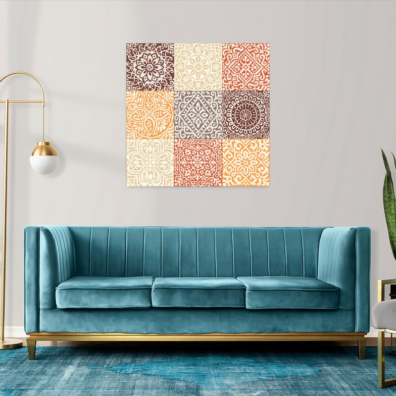 Amadora Spice, art géométrique contemporain, H 36 po x l 36 po
