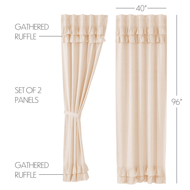 Paire de rideaux obscurcissant 100% coton Veradia