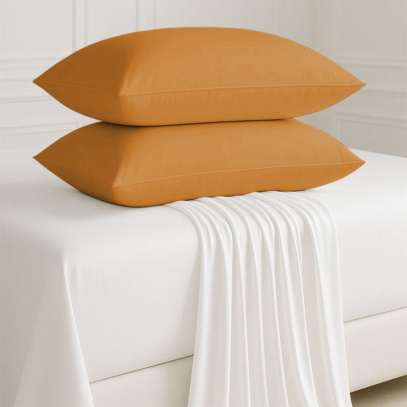 Microfiber Machine Tufted - Set of 2, Ochre