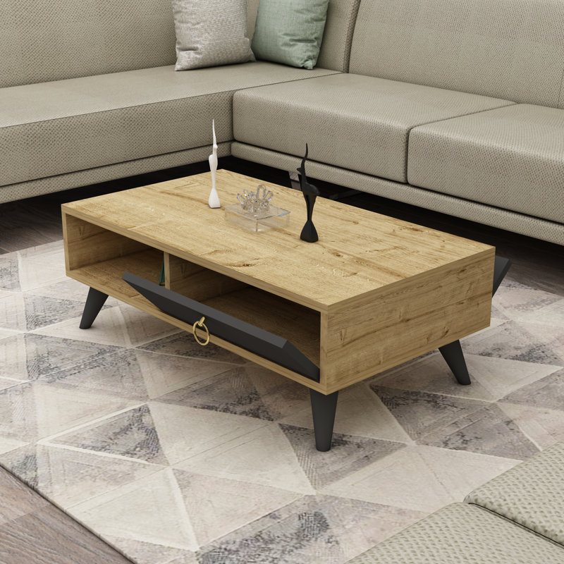 Tignall Four Leg Coffee Table with Storage
