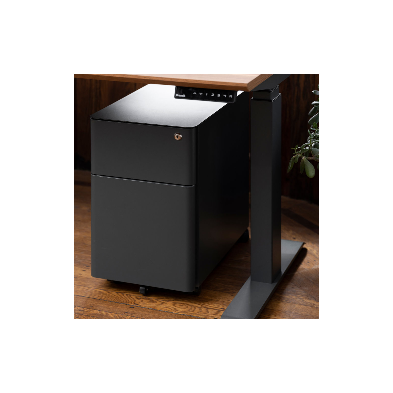 Small Filing Cabinet, Charcoal