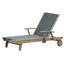 Riviera Teak Outdoor Sling Chaise Lounge-1883318279