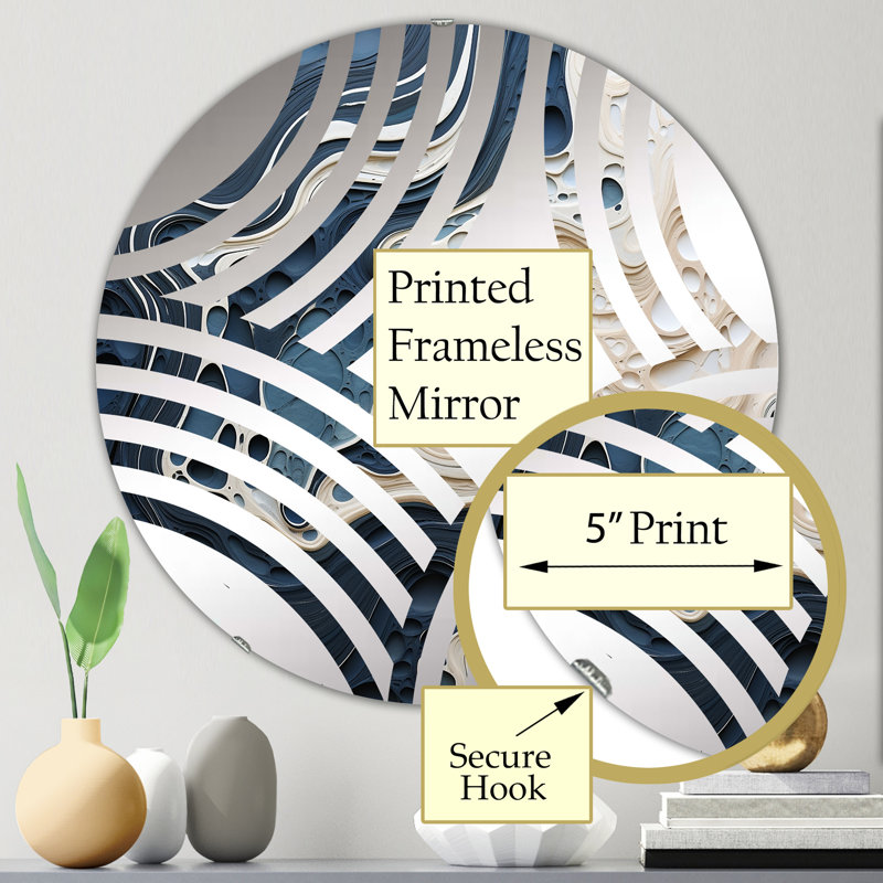 Earlen Circle Mirror, 23.6" x 23.6"