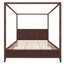 Lit plateforme à baldaquin en bois avec lattes de support-533435238-533435160
