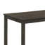 Table de salle à manger Meul, plateau rectangulaire de 43 pouces, pieds en bois gris-brun