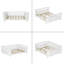 Grand lit plateforme en bois-514147756