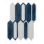 14-In X 10-In Thassos Marble With Inkjet Glass Mosaic Wall Tile(0.97-Sq. Ft/ Piece)