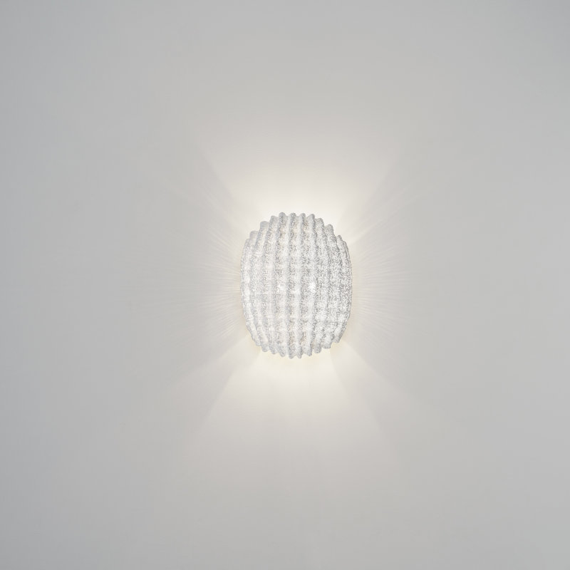 Tati 1 - Light Flush Mounted Sconce, White, No, 12.2" H x 12.2" W x 7.5" D