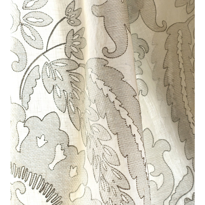 Tissu damassé transparent Lia Atmosphere, Brume