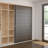 2-1/8-inch Modern Closet Finger Pull for Sliding Doors, Matte Black, Pocket Door Hardware