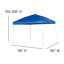 Ensemble de baldaquin, table pliante et 4 chaises pliantes Lennon 10 'x 10'-70835442