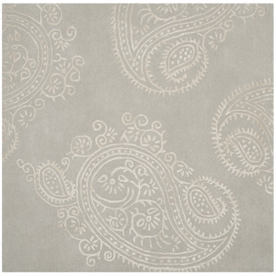 Tapis cachemire en laine et viscose Rudra
