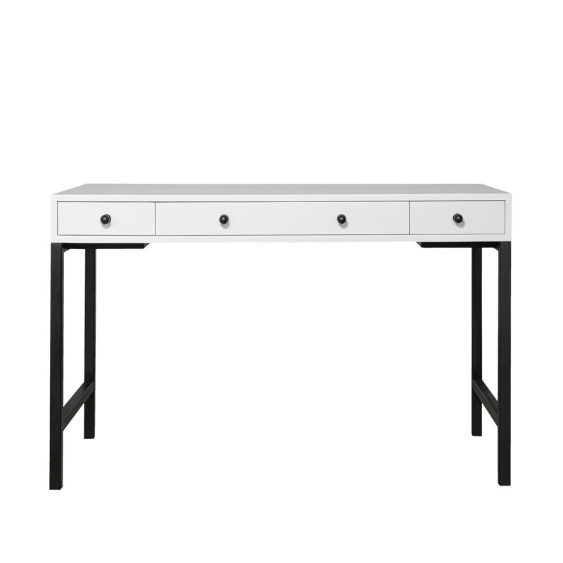 Maple Writing Desk, White