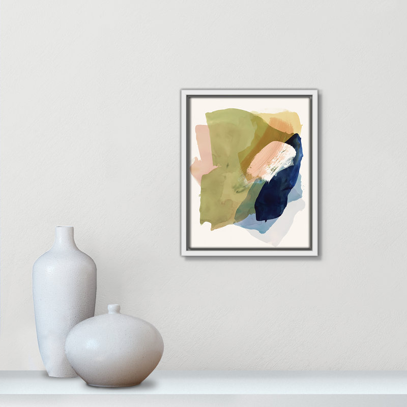 Brush and Whisper II Print by , White Floater, 11.5" H x 9.5" W