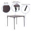 Table carrée pliante en plastique avec poignée de transport No83-26400196