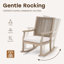 Ensemble de conversation pour patio en bois d'acacia 7 personnes Dayon