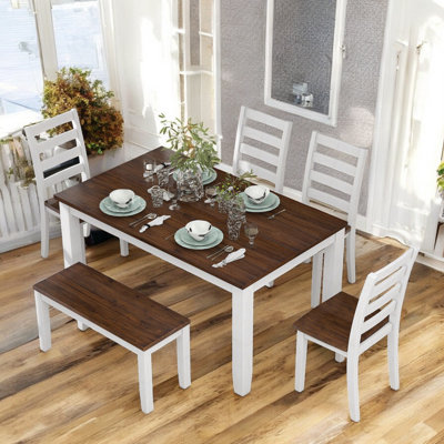 Bambino 6 - Person Four Leg Dining Set