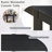 Black Rustic Minimalist Wood Console Table - Hidden Drawer & Side Power Outlet, Entryway Sofa Table For Living Room, Home Office-1030593671