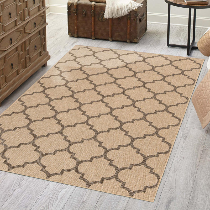 Selda   Geometric Indoor Rug, Rectangle 4'3" x 6'1"